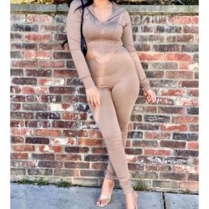 BLACK two piece pant set NWT